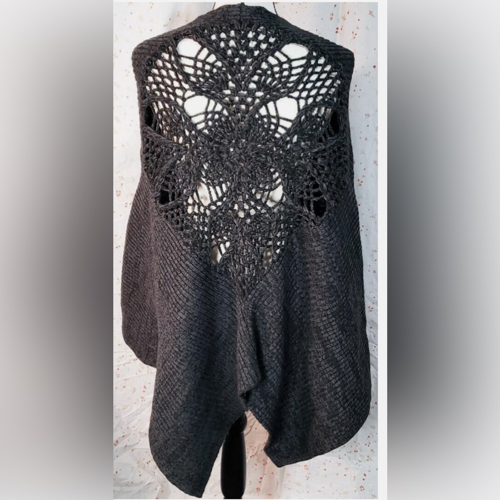 Free People shawl with flower detail